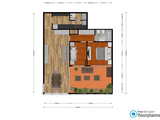 V.Pueyrredon  en venta 3 ambientes terraza cochera