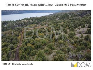 Increíble Oportunidad. Lote de 3723 m2 con vistas panorámicas sobre el Lago Meliquina