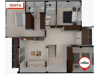 Foto 4 de CASAS DE DOS PISOS SOBRE PLANOS EN CONJUNTO CERRADO