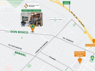 Departamento 2 ambientes en venta en Nuevo Quilmes - Aquavento con vista al barrio-