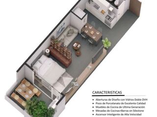 Venta Depto dos ambientes Nuñez Amenities Premium