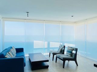 SE VENDE PENTHOUSE (DEPARTAMENTO) DE LUJO DE 3 DORMITORIOS, FULL AMOBLADO Y EQUIPADO EN EL MALECÓN SALINAS