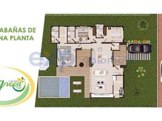 Beautiful country houses 1 or 2 floors, from 500 M2 Land, 166 M2 Built porcelain floor in exclusive area of Restrepo - Meta