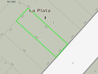 Terreno en venta-10 x 30 metros  - 300mts2  - La Plata