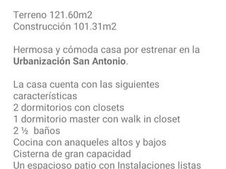 Foto 4 de Proyecto en Venta en San Antonio - Casa Modelo Capella - Casa por Estrenar