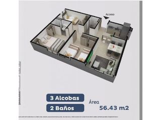 Foto 9 de VENTA DE APARTAMENTO EN SAN PABLO EN BUCARAMANGA PARA ESTRENAR. Cod V8918
