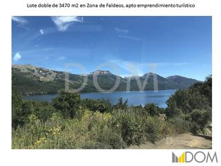 Espectacular doble lote de 3470m2 con vistas al lago