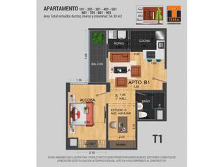Se vende apartamento nuevo en EL TREBOL, Manizales