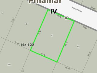 Terreno en venta - 620mts2 - Pinamar