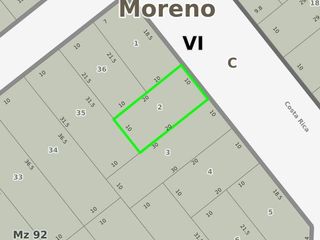 Terreno en venta - 200Mts2 - Moreno