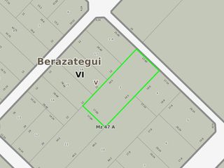 Terreno VENTA - 17,89x44,5MTS - 769MTS2 TOTALTES - Berazategui