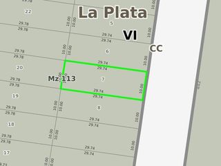 Terreno en venta - 297mts2 - Villa Elisa, La Plata