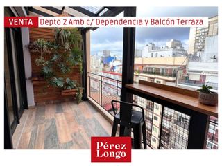 DEPARTAMENTO 2 AMB CON BALCON TERRAZA Y DEPENDENCIA DE SERVICIO