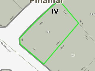 Terreno en venta - 941mts2 - Pinamar