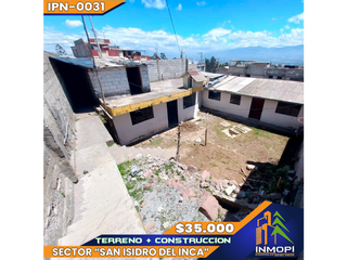 INMOPI Vende Terreno + Construcción, San Isidro del Inca, IPN - 0031