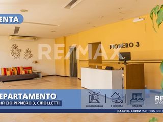 Vende depto 3 dorm y cochera Pionero 3 Cipolletti