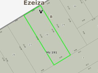 Terreno en venta - 225Mts2 - Ezeiza