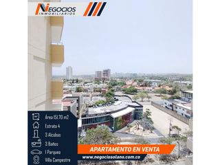 Apartamento 3 Alcobas + Alcoba de Servicio