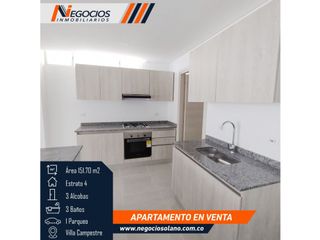 Apartamento 3 Alcobas + Alcoba de Servicio