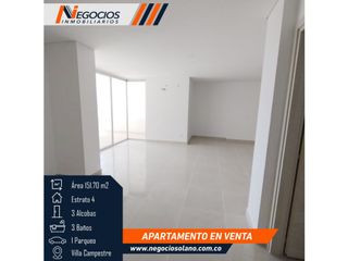 Apartamento 3 Alcobas + Alcoba de Servicio