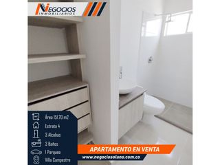 Apartamento 3 Alcobas + Alcoba de Servicio