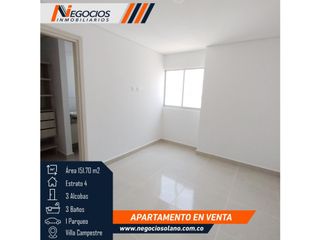 Apartamento 3 Alcobas + Alcoba de Servicio