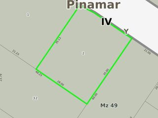 Terreno en venta - 1004.78mts2 - Pinamar