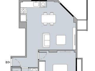Venta  2 ambientes con balcon      - S.Martin(Ctro)