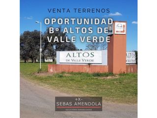 VENTA TERRENOS ALTOS DE VALLE VERDE