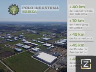 4 Lotes en venta de 20000m2 ubicado en el Polo Industrial Ezeiza