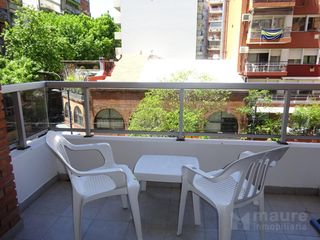 2 ambientes en alquiler temporario balcón con parrilla propia en Las Cañitas