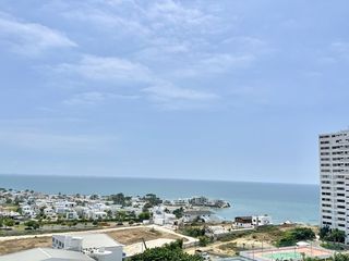 Punta Centinela, departamento vista al mar con 3 dormitorios (condominio Torre 2000), en venta, inversión de alta rentabilidad.