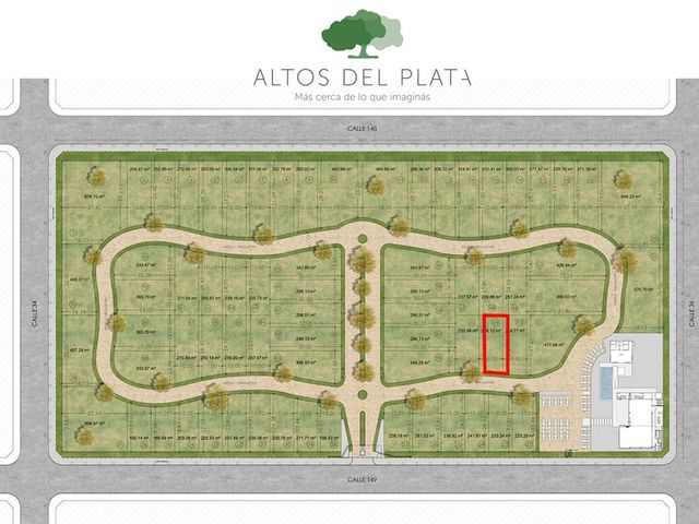 Terreno en venta - 238,13 mts2 -  Altos del Plata [FINANCIADO]