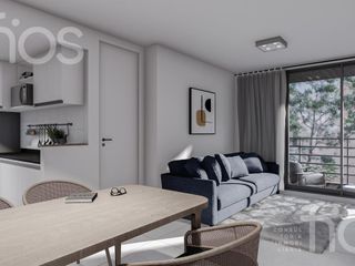 Venta departamento de dos dormitorios con balcón y  amenities en Lourdes en Rosario