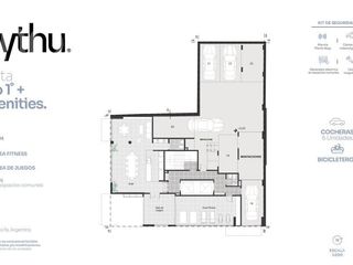 VENTA DEPARTAMENTO DE 3 DORMITORIOS CON BALCÓN Y AMENITIES EN ZONA RIO