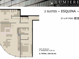 Hermoso 3 amb - 104 m2 - coch - baulera - Torre Lumiere - Full Amenitites - Puerto Madero