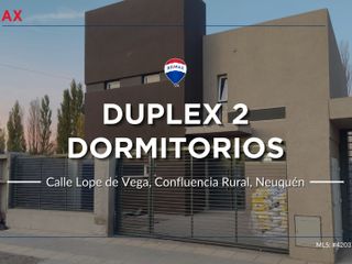DUPLEX 2 DORMITORIOS EN CONFLUENCIA RURAL NQN
