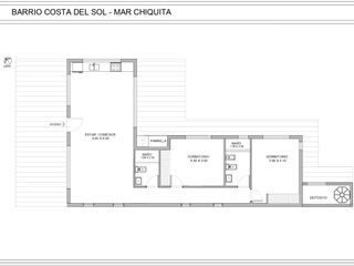 Casa 3 ambientes en barrio Costa del Sol Mar Chiquita