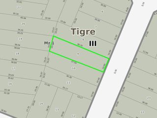 Terreno en venta - 382Mts2 - Rincón de Milberg, Tigre