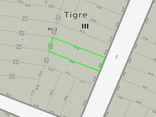 Terreno en venta - 370Mts2 - Rincón de Milberg, Tigre