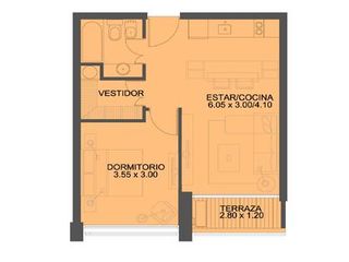 Alquiler   2 ambientes, amoblado con cochera y amenities  en Quartier San Telmo
