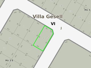 Terreno en venta - 302,28Mts2 - Villa Gesell
