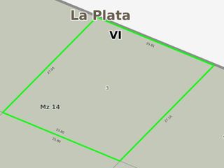 Terreno en venta - 651Mts2 - Villa Elisa, La Plata