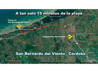 Lote urbanizado en San Bernardo del viento Córdoba Precio lanzamiento