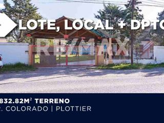 Lote 1832m2, local + dpto - R. Colorado - Plottier