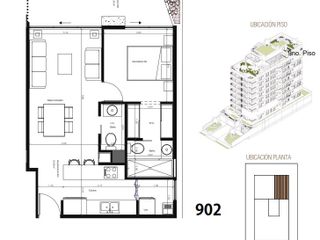 Venta Suite con Balcón 53 m², Quito Tenis, 9no piso, abril 2026