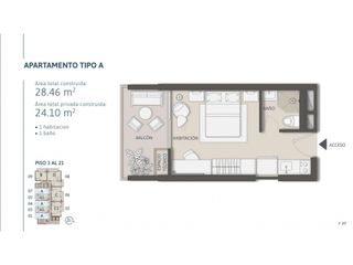 Foto 11 de Venta de apartamentos sobre planos Pozos Colorados permiso turistico
