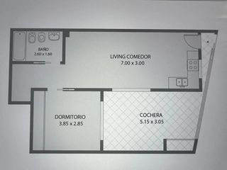 PH en venta - 1 Dormitorio 1 Baño - Cochera - 40mts2 - Floresta
