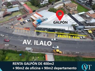 Foto 1 de Renta Galpón en Conocoto. En avenida principal. Av Ilalo. Ideal para Industria Automotriz. SC