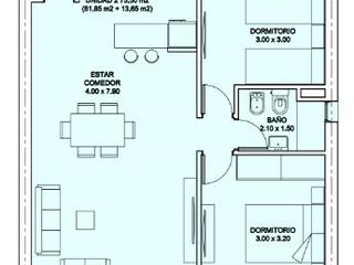 Foto 7 de VENTA - Departamento 2 Dormitorios con Balcón en Barrio Parque